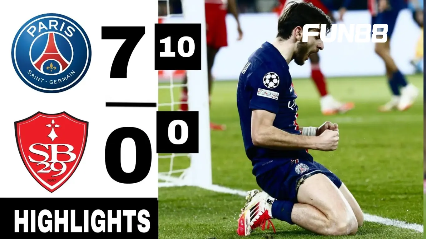 PSG chiến thắng Brest 10-0